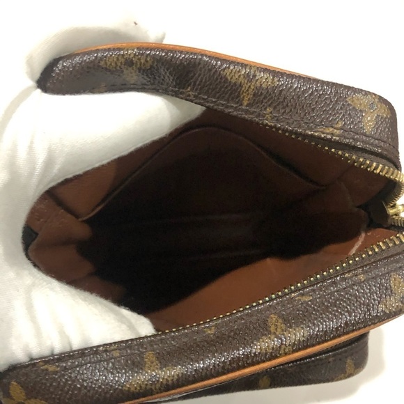 Authentic Louis Vuitton Amazone Monogram & Leather Crossbody - 1 Broke Handle - Picture 8 of 11